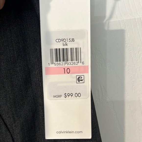 Calvin Klein Elegant Black Midi Dress - Picture 3 of 4